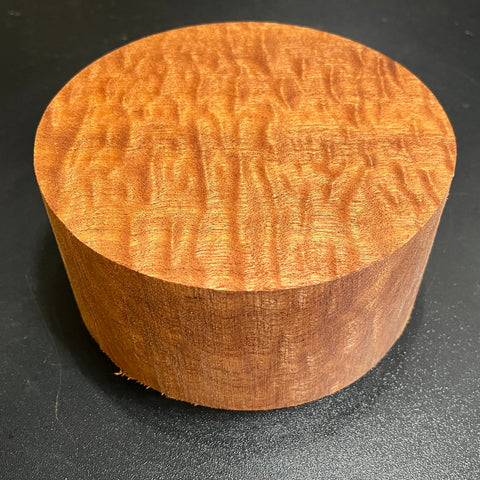 6"x3" KD Pomelle Sapele Wood Bowl Turning Blank (#005)