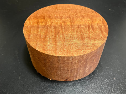 6"x3" KD Pomelle Sapele Wood Bowl Turning Blank (#008)