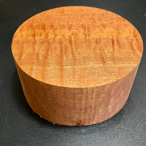 6"x3" KD Pomelle Sapele Wood Bowl Turning Blank (#008)