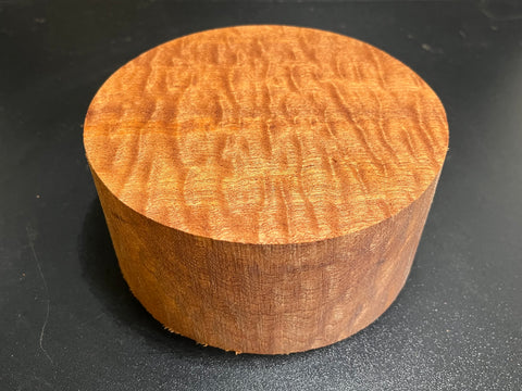 6"x3" KD Pomelle Sapele Wood Bowl Turning Blank (#009)