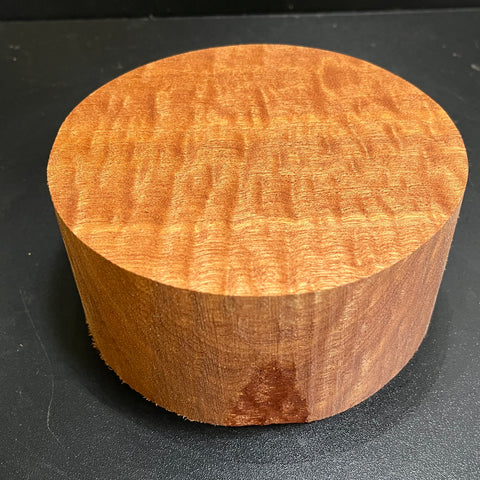 6"x3" KD Pomelle Sapele Wood Bowl Turning Blank (#0010)