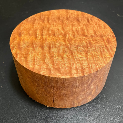 6"x3" KD Pomelle Sapele Wood Bowl Turning Blank (#0011)