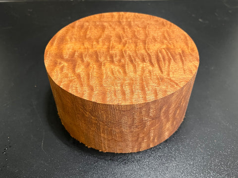 6"x3" KD Pomelle Sapele Wood Bowl Turning Blank (#0013)