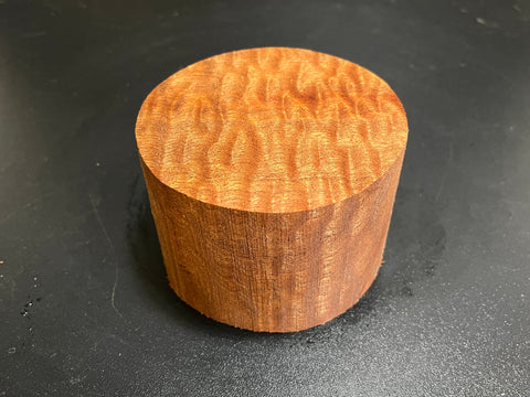 4"x3" KD Pomelle Sapele Wood Bowl Turning Blank (#0014)