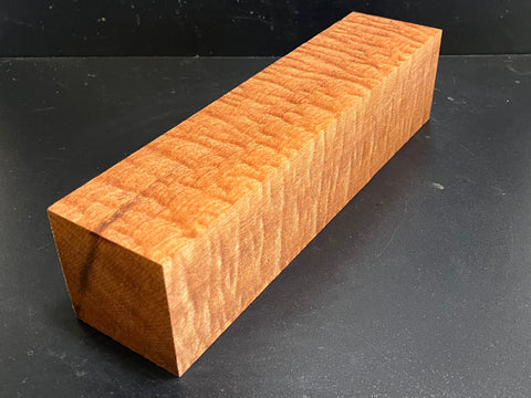 3"x3"x12" KD Pomelle Sapele Wood Spindle Turning Blank (#0022)