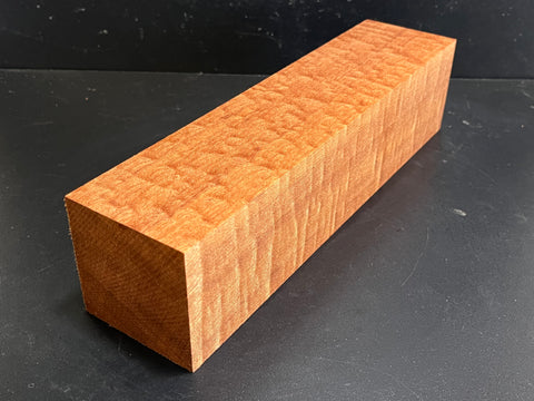 3"x3"x12" KD Pomelle Sapele Wood Spindle Turning Blank (#0023)