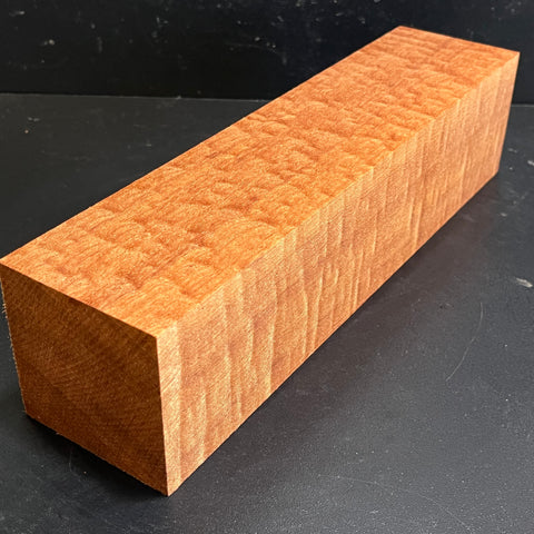 3"x3"x12" KD Pomelle Sapele Wood Spindle Turning Blank (#0023)