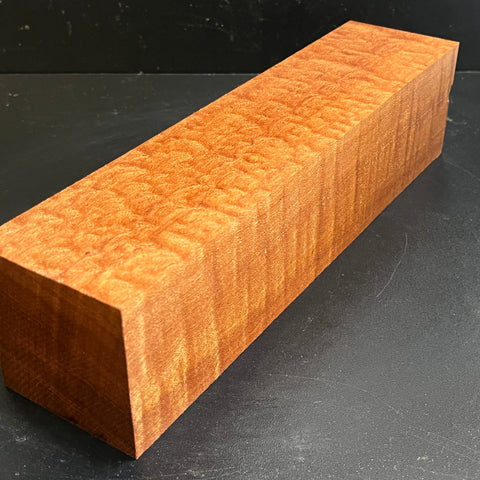 3"x3"x12" KD Pomelle Sapele Wood Spindle Turning Blank (#0024)
