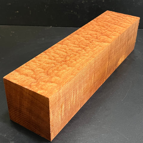 3"x3"x12" KD Pomelle Sapele Wood Spindle Turning Blank (#0025)