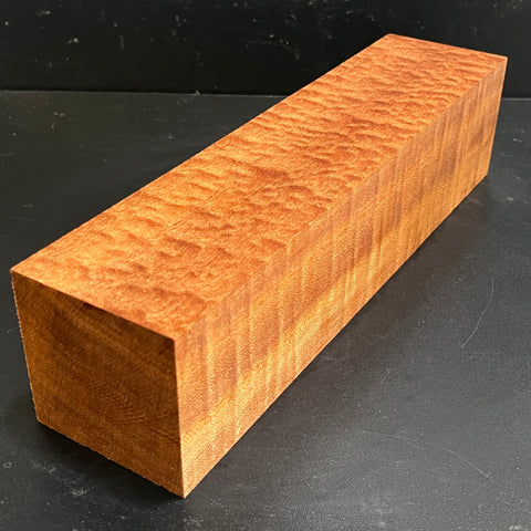 3"x3"x12" KD Pomelle Sapele Wood Spindle Turning Blank (#0026)