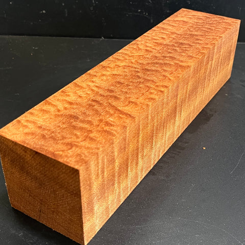 3"x3"x12" KD Pomelle Sapele Wood Spindle Turning Blank (#0027)