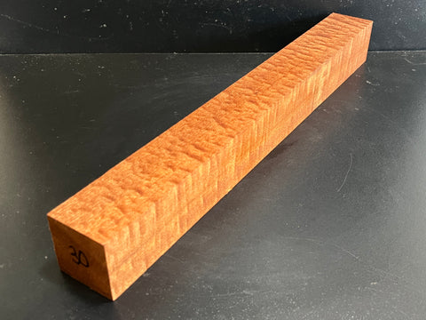 2"x2"x18" KD Pomelle Sapele Wood Spindle Turning Blank (#0030)