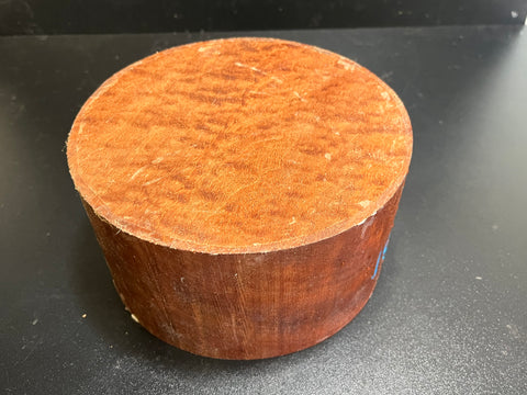 7"x4" KD Pomelle Sapele Wood Bowl Turning Blank (#0031)