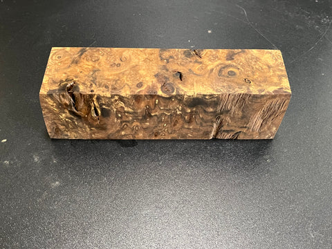 2"x2"x7" Claro Walnut Burl Wood Spindle Turning Blank (#0014)