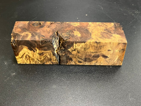 2"x2"x7" Claro Walnut Burl Wood Spindle Turning Blank (#0016)