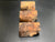 2"x2"x4" Claro Walnut Burl (3 pcs) Wood Spindle Turning Blank (#0018)