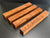 1.5"x1.5"x12" KD Pomelle Sapele Wood (4 pcs) Spindle Turning Blank (#00101)