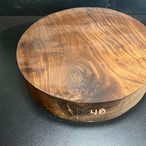 15"x4" KD Lightly Figured MONSTER Black Walnut Wood Bowl Turning Blank (#0048)