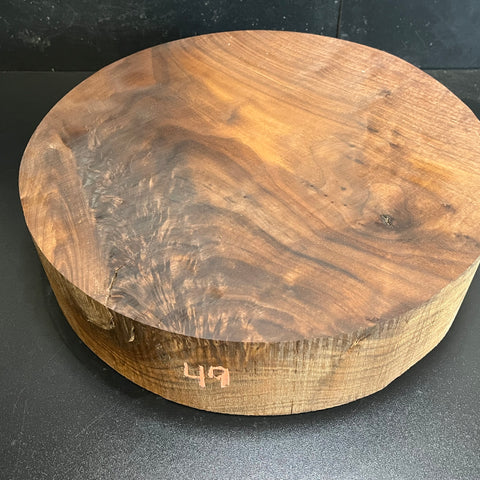 15"x4" KD Lightly Figured MONSTER Black Walnut Wood Bowl Turning Blank (#0049)