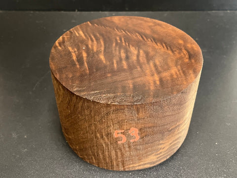 6"x4" KD Figured Black Walnut Wood Bowl Turning Blank (#0053)
