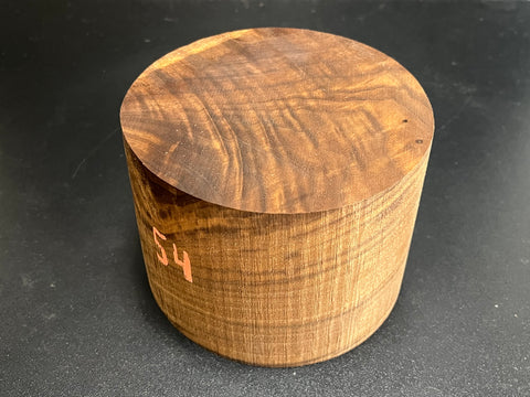 5"x4" KD Figured Black Walnut Wood Bowl Turning Blank (#0054)