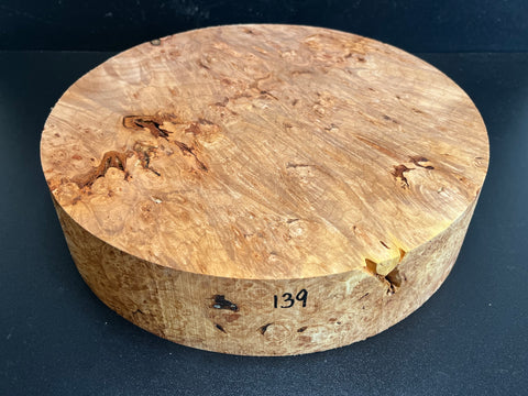 11"x2.5" KD Maple Burl Wood Bowl Turning Blank (#00139)