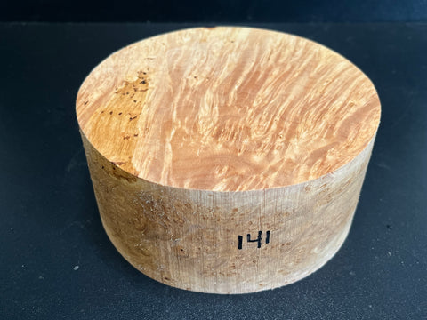 6"x3" KD Maple Burl Wood Bowl Turning Blank (#00141)