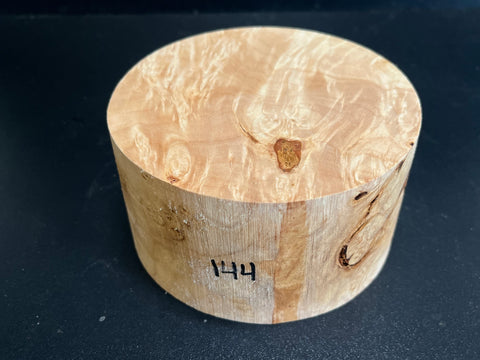 5"x3" KD Maple Burl Wood Bowl Turning Blank (#00144)