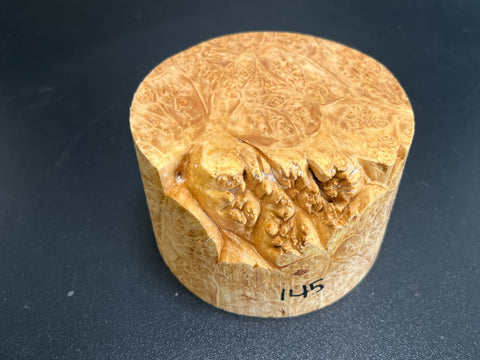 4x2.5 KD Maple Burl Wood Bowl Turning Blank (#00145)