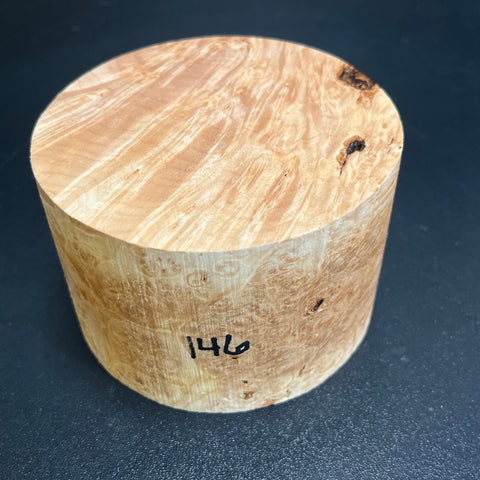 4x2.5 KD Maple Burl Wood Bowl Turning Blank (#00146)