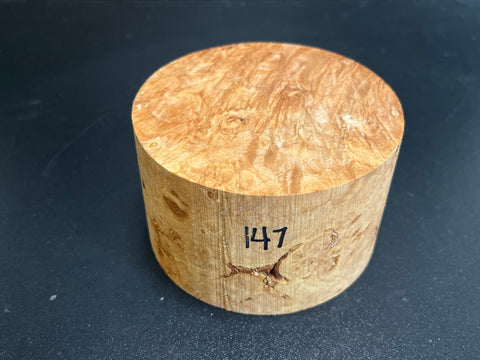 4x2.5 KD Maple Burl Wood Bowl Turning Blank (#00147)