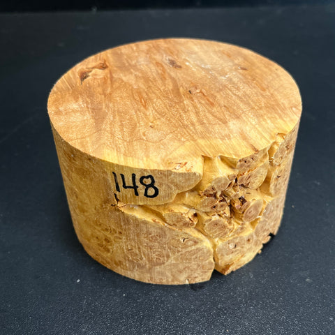 4x2.5 KD Maple Burl Wood Bowl Turning Blank (#00148)