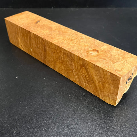 2"x2"x10" KD Maple Burl Wood Spindle Turning Blank (#00150)