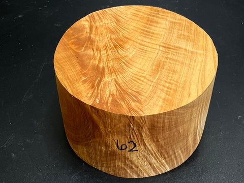 6"x4" KD Figured Maple Wood Bowl Turning Blank (#0062)