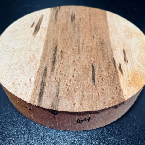 8"x2" KD Exhibition Grade Birdseye Maple Wood Bowl Turning Blank (#0064)