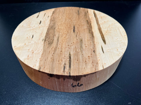 8"x2" KD Exhibition Grade Birdseye Maple Wood Bowl Turning Blank (#0066)