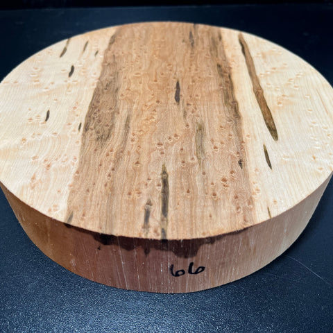 8"x2" KD Exhibition Grade Birdseye Maple Wood Bowl Turning Blank (#0066)
