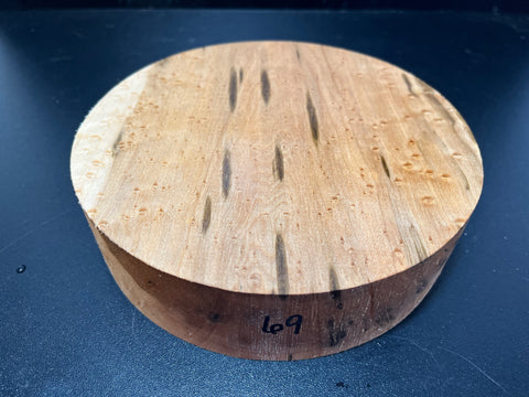 7"x2" KD Exhibition Grade Birdseye Maple Wood Bowl Turning Blank (#0069)