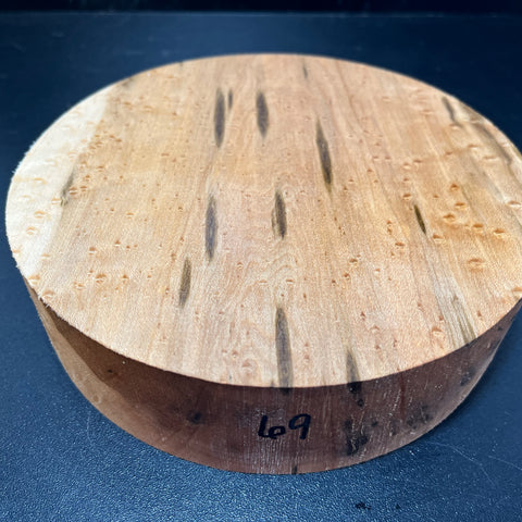 7"x2" KD Exhibition Grade Birdseye Maple Wood Bowl Turning Blank (#0069)