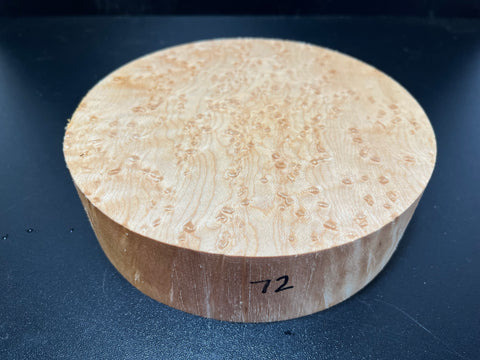 7"x2" KD Exhibition Grade Birdseye Maple Wood Bowl Turning Blank (#0072)
