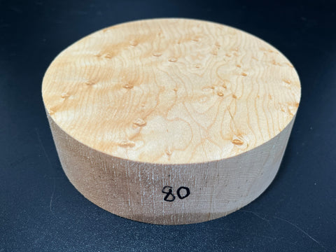 6"x2" KD Exhibition Grade Birdseye Maple Wood Bowl Turning Blank (#0080)