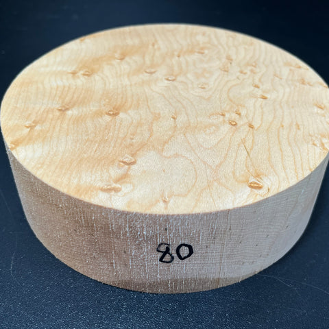 6"x2" KD Exhibition Grade Birdseye Maple Wood Bowl Turning Blank (#0080)