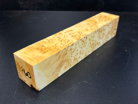 1.5x1.5x8.5 KD Yellow Cedar Burl Wood Spindle Turning Blank (#0060)