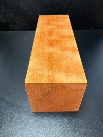 4"x4"x12" KD Curly Cherry Wood Spindle Turning Blank (#0091)