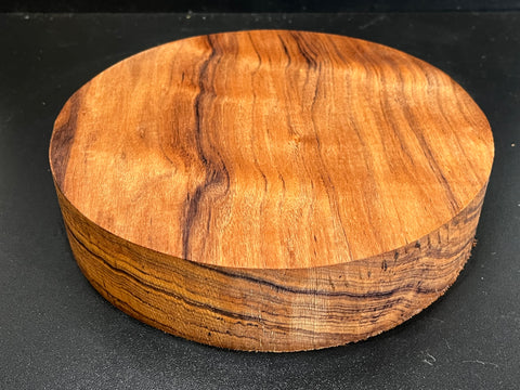 9"x2" KD Figured Curupau Wood Bowl Turning Blank (#00126)