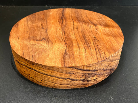 9"x2" KD Figured Curupau Wood Bowl Turning Blank (#00127)