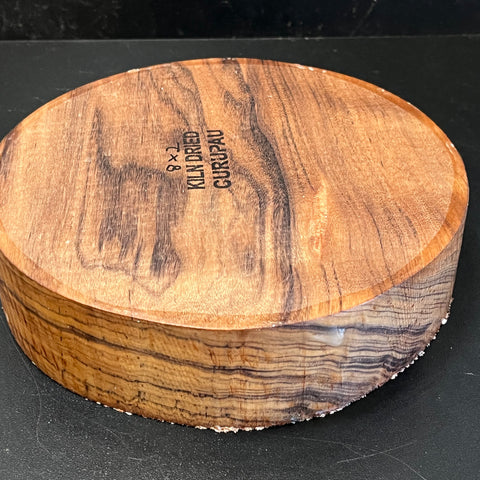 8"x2" KD Exhibition Grade Curupau Wood Bowl Turning Blank (#00128)