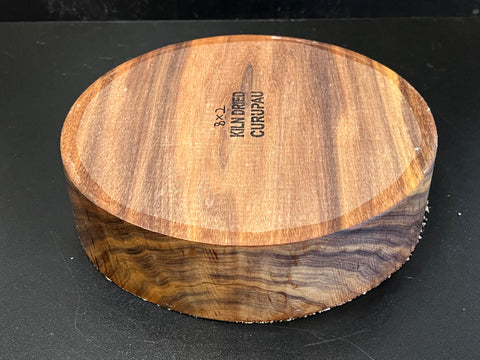 8"x2" KD Exhibition Grade Curupau Wood Bowl Turning Blank (#00129)