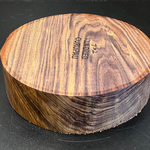 7"x2" KD Exhibition Grade Curupau Wood Bowl Turning Blank (#00130)