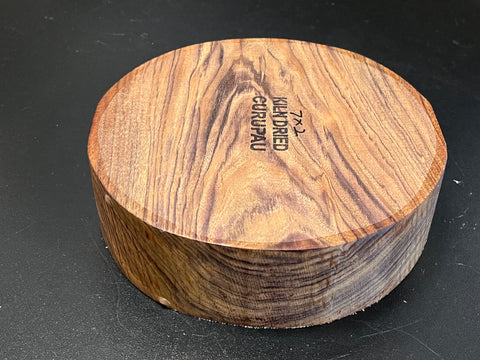 7"x2" KD Exhibition Grade Curupau Wood Bowl Turning Blank (#00131)